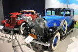 1931 Cadillac Town Sedan, right, and 1930 DuPont Model G convertible