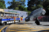 Action scene inspired by Fast and Furious movies (2001, 2003, 2006). Universal Studios, Hollywood.