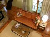 Living room as seen from the second floor