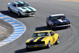 (18th) No. 7, Tony Hart, Moorpark, CA, 1967 Camaro, BEHIND No. 96, Ron Tribble, 67 Camaro, & No. 16, Vic Edlebrock, 69 Mustang