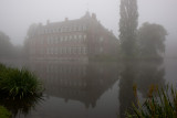Bayard castle in morning fog