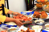 Wow...Filipino hospitality... a sumptuous meal for us! What a treat!
