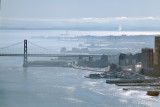 Bay Bridge and Pier 40 behind