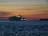 969 Dawn Princess departing into the Sunset
