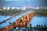 Bridge across the Yenisei River