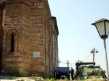 KFOR guarding serbian church in prizren