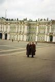 me and Ljuda in front of the Winter Palace