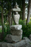 cairn in the trees