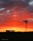 Windmill Sunset