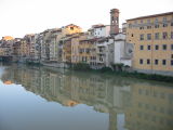 the river Arno reflexion