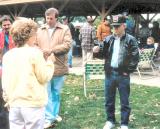 stringing along Labor Day1988