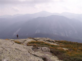 kathy looking toward mt. colden and mt. marcy