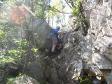 Climbing the Chimney between the Osceolas