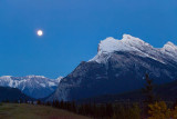 Moon rise near Banff