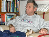 DAd  & Lassie sleeps