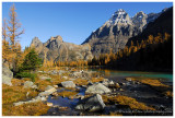 Autumn at Lake OHara - Mount Huber from Opabin Plateau