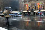 Queen Victoria Building in the rain, Sydney