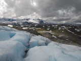 zicht vanaf de gletsjer