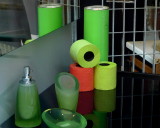 green  toilet paper