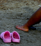 Pink clogs