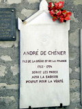 Plaque à la mémoire du poète André de Chénier
