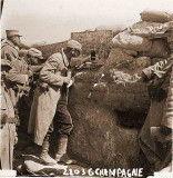 1re ligne en 1916 - Champagne