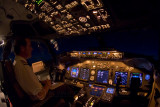 Cockpit at night