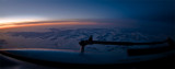 Seconds before sunrise over the Alps