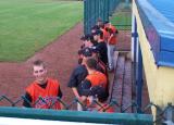 in the dugout