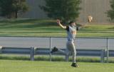 adam makes a graceful catch in deep centerfield