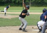 ryan watches a pitch in the dirt