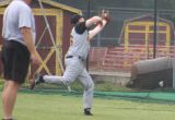 danny makes a nice catch in foul territory