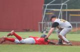 danny tags the baserunner