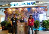 Ian Garcia, Director Art Boncato and me at the Philippine Booth ATF TRAVEX