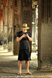 Tourist in temple