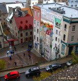 mural in old Quebec City