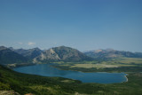 Waterton Lakes and townsite from atop Vimy IMGP0368.JPG