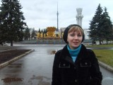 Yuliya with Ostankino Tower.jpg