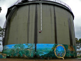 Large water tank and painting