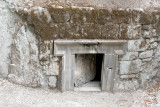 Bet She’arim: Entrance to the burial Cave of the Head of the Sidonian Synagogue in the necropolis.