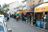 Judy on Jerusalem Street, the main street in Tzfat.