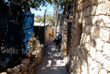 Passageway in Ein Hod which is a communal settlement of artists and craftspeople.