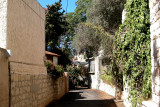 Passageway in Ein Hod which is a communal settlement of artists and craftspeople.