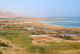 Sinkholes next to the Dead Sea - pools/cavities of water caused by the Dead Sea shrinking in size.