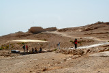 Top of Masada: Building was the residence for King Herod’s family (1st century b.c.e.). Canopy - protection from the desert sun.