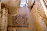 Mosaic on the floor of a corridor leading to the private bath in King Herod’s Western Palace (30 b.c.e.) on top of Masada.