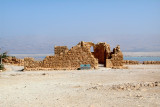 Apse of a church built during the Byzantine era (5th century c.e.) on Masada by a small group of monks who lived there.