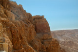 Stairway on side of Masada's cliff. We used stairway to go from the top of Masada to the lowest level of King Herod’s Palace.