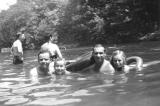 Richard's father Paul, Richard, uncle Ben and cousin Marilyn (mother's side) at Pine Bush, New York in 1949