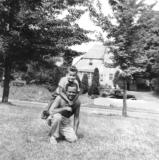 Richard and his father Paul at Pine Bush, New York in 1951